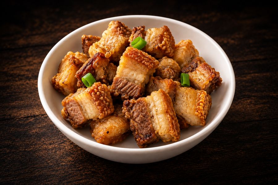 Lechon kawali popcorn